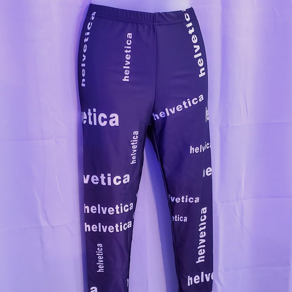 3 for $25 / Brand-new Helvetica Font leggings